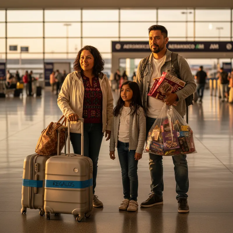 Vuelo paisano México → USA: equipaje